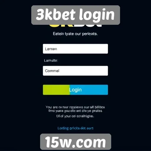 Acessibilidade do site 3kbet login para novos usuários